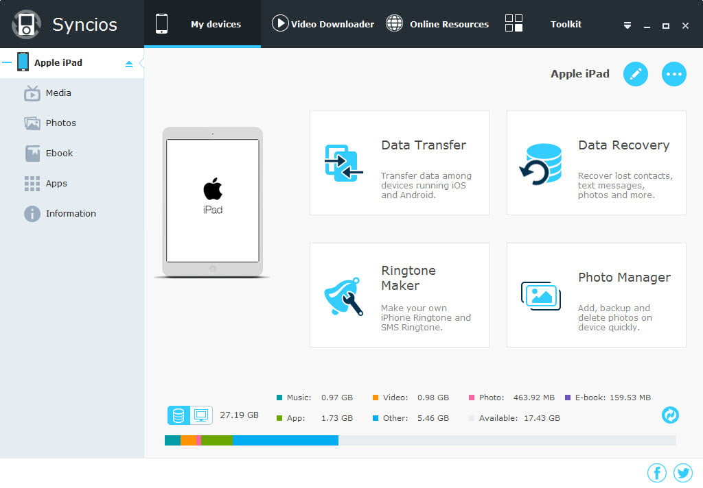 Syncios Manager Pro & Ultimate 6.6.0