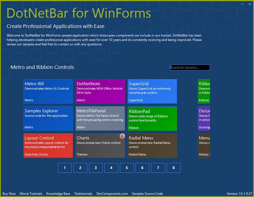 DevComponents DotNetBar 14.1.0.37