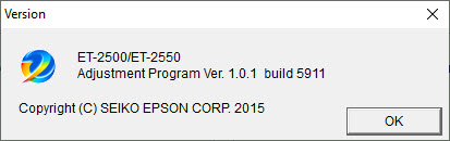 Epson ET-2500 ET-2550 Adjustment Program